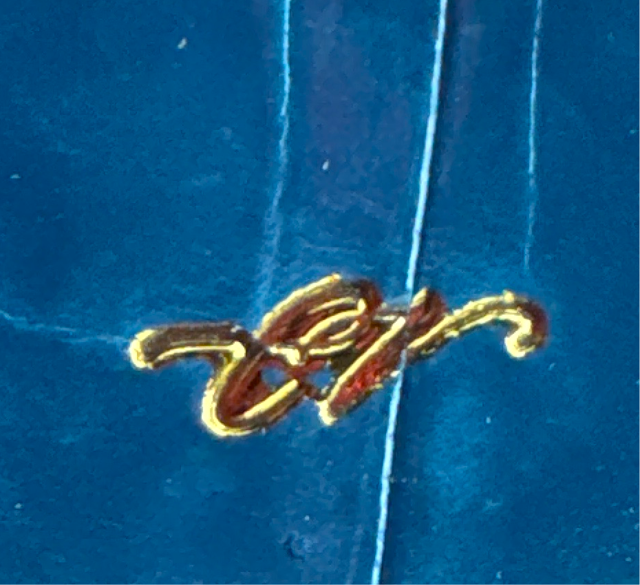 Porosus Crocodile Glazed Blue Izmir CrocoVera Earrings in Solid 14kt Gold