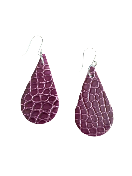 American Alligator Anemone CrocoVera Earrings