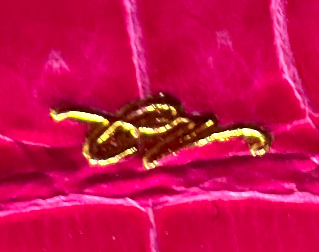Porosus Crocodile Glazed Rose Extreme CrocoVera Earrings